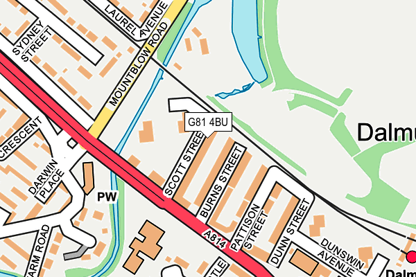 G81 4BU map - OS OpenMap – Local (Ordnance Survey)