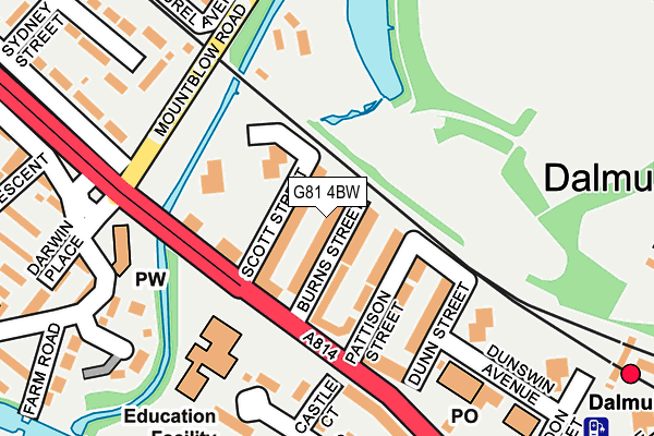 G81 4BW map - OS OpenMap – Local (Ordnance Survey)