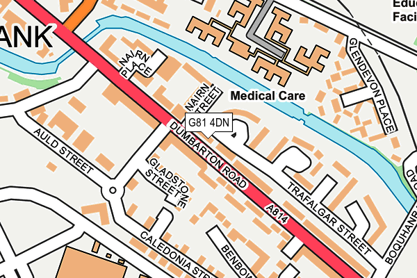 G81 4DN map - OS OpenMap – Local (Ordnance Survey)