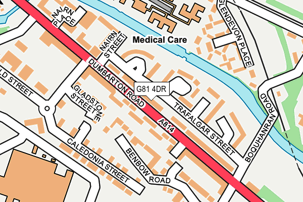 G81 4DR map - OS OpenMap – Local (Ordnance Survey)