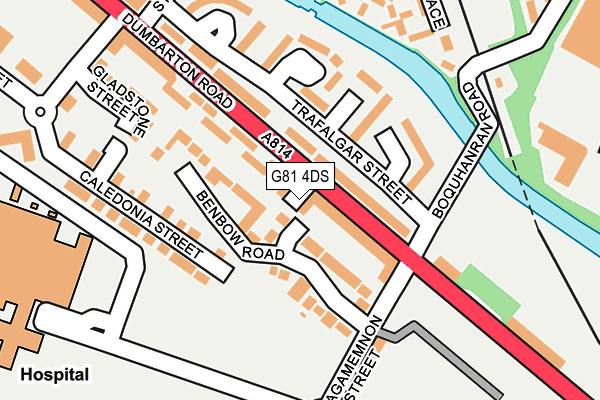 G81 4DS map - OS OpenMap – Local (Ordnance Survey)