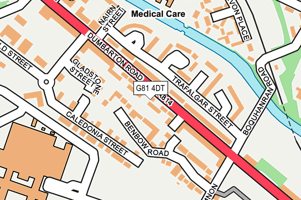 G81 4DT map - OS OpenMap – Local (Ordnance Survey)