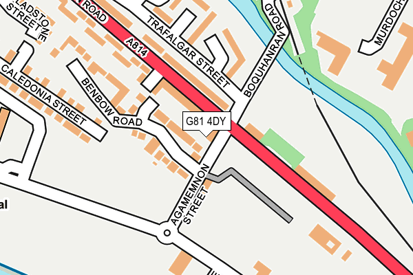 G81 4DY map - OS OpenMap – Local (Ordnance Survey)