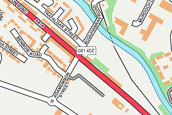 G81 4DZ map - OS OpenMap – Local (Ordnance Survey)