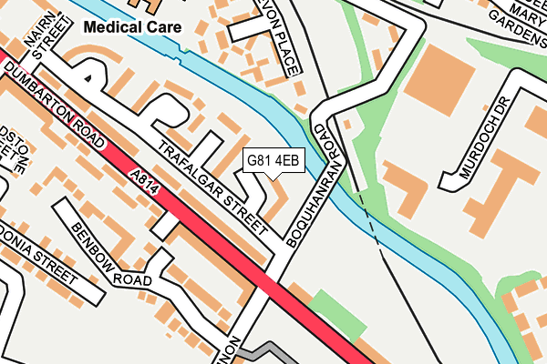 G81 4EB map - OS OpenMap – Local (Ordnance Survey)