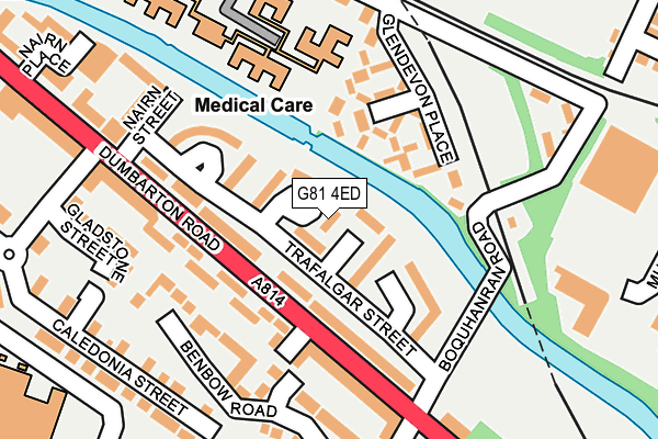 G81 4ED map - OS OpenMap – Local (Ordnance Survey)
