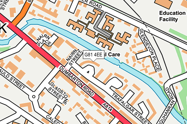 G81 4EE map - OS OpenMap – Local (Ordnance Survey)