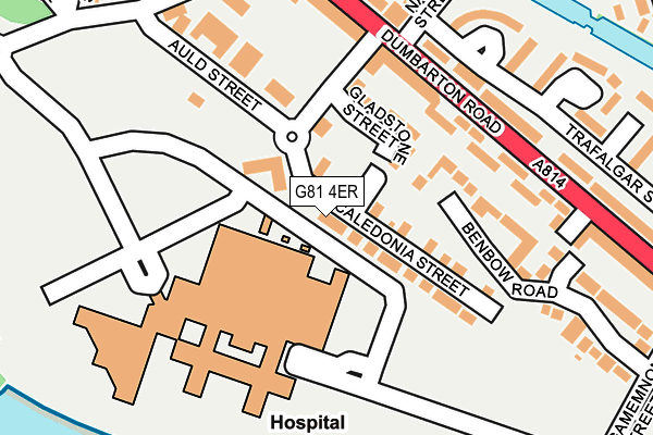 G81 4ER map - OS OpenMap – Local (Ordnance Survey)