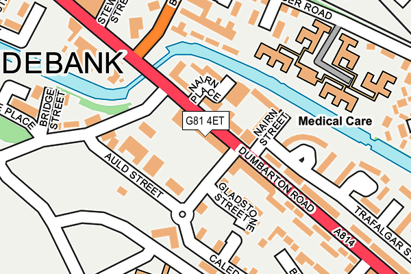 G81 4ET map - OS OpenMap – Local (Ordnance Survey)