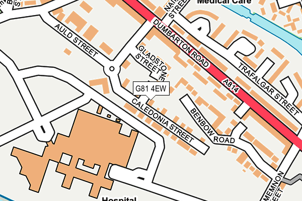 G81 4EW map - OS OpenMap – Local (Ordnance Survey)