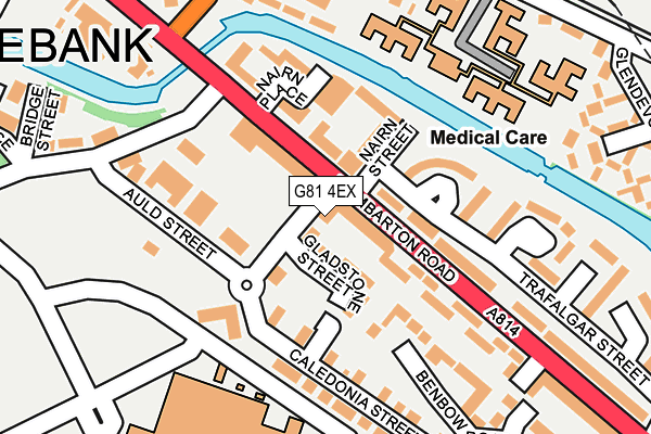 G81 4EX map - OS OpenMap – Local (Ordnance Survey)