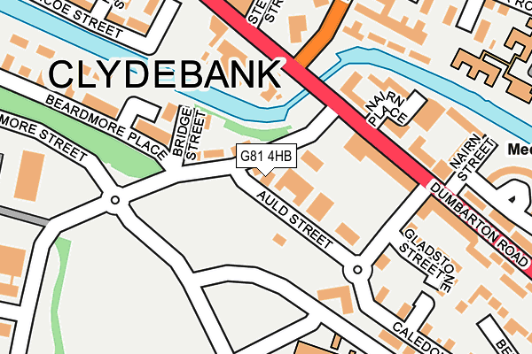 G81 4HB map - OS OpenMap – Local (Ordnance Survey)