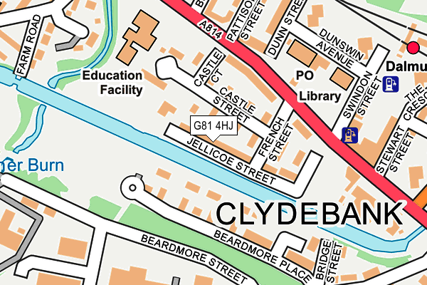 G81 4HJ map - OS OpenMap – Local (Ordnance Survey)
