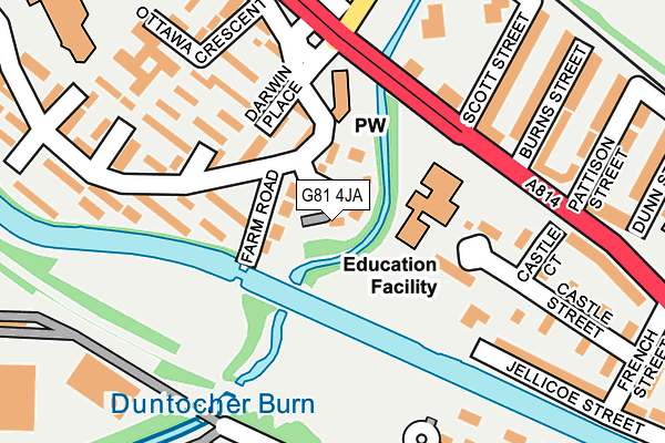 G81 4JA map - OS OpenMap – Local (Ordnance Survey)