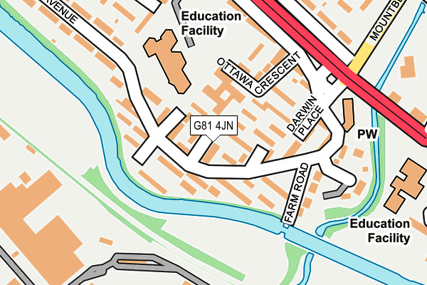 G81 4JN map - OS OpenMap – Local (Ordnance Survey)