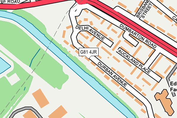 G81 4JR map - OS OpenMap – Local (Ordnance Survey)