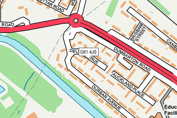 G81 4JS map - OS OpenMap – Local (Ordnance Survey)