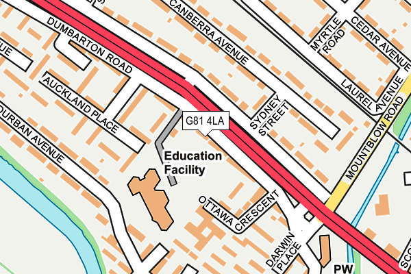 G81 4LA map - OS OpenMap – Local (Ordnance Survey)