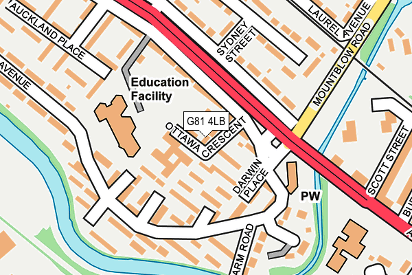 G81 4LB map - OS OpenMap – Local (Ordnance Survey)