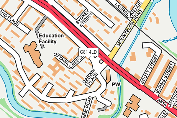 G81 4LD map - OS OpenMap – Local (Ordnance Survey)