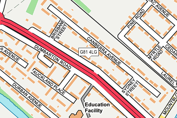 G81 4LG map - OS OpenMap – Local (Ordnance Survey)