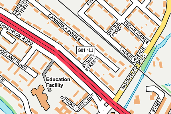 G81 4LJ map - OS OpenMap – Local (Ordnance Survey)