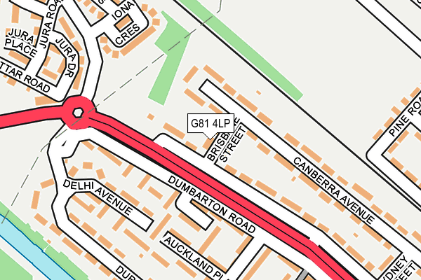 G81 4LP map - OS OpenMap – Local (Ordnance Survey)