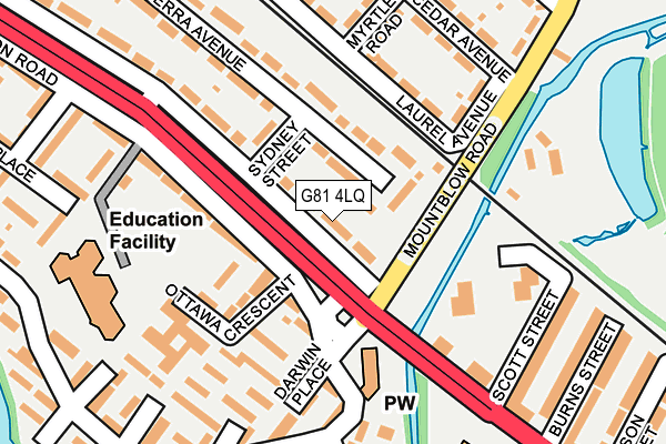 G81 4LQ map - OS OpenMap – Local (Ordnance Survey)