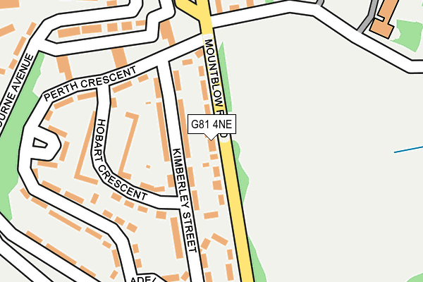 G81 4NE map - OS OpenMap – Local (Ordnance Survey)