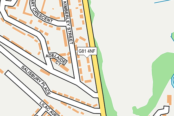 G81 4NF map - OS OpenMap – Local (Ordnance Survey)