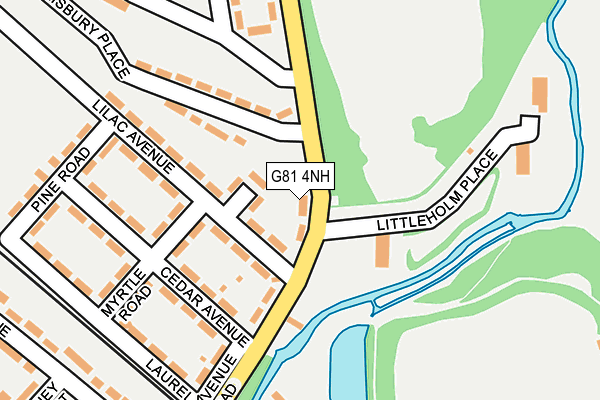 G81 4NH map - OS OpenMap – Local (Ordnance Survey)