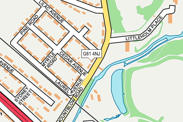 G81 4NJ map - OS OpenMap – Local (Ordnance Survey)