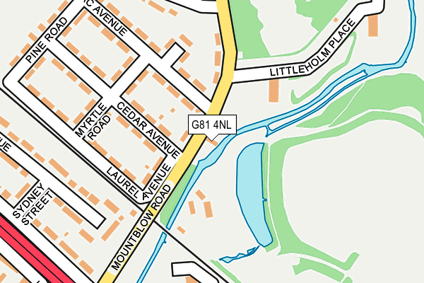 G81 4NL map - OS OpenMap – Local (Ordnance Survey)