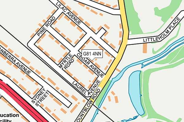 G81 4NN map - OS OpenMap – Local (Ordnance Survey)