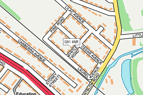 G81 4NR map - OS OpenMap – Local (Ordnance Survey)