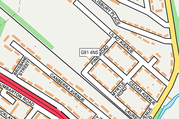 G81 4NS map - OS OpenMap – Local (Ordnance Survey)