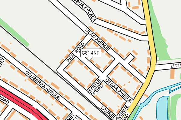 G81 4NT map - OS OpenMap – Local (Ordnance Survey)