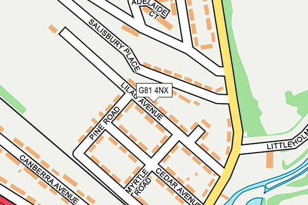 G81 4NX map - OS OpenMap – Local (Ordnance Survey)