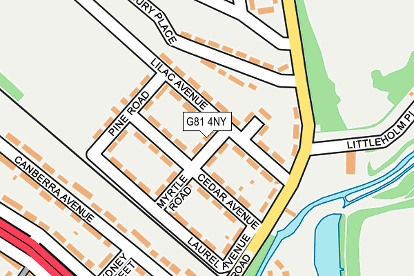G81 4NY map - OS OpenMap – Local (Ordnance Survey)