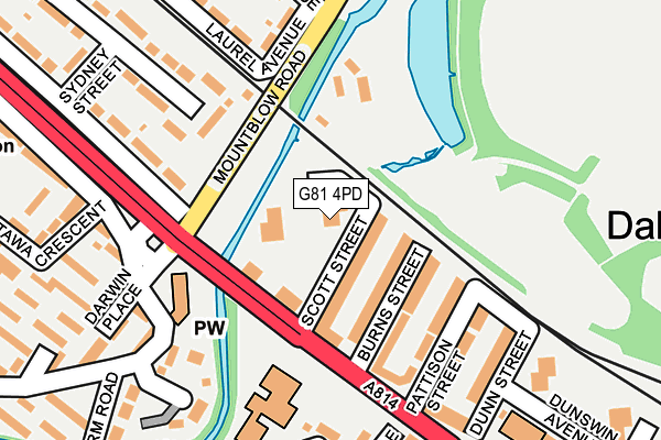 G81 4PD map - OS OpenMap – Local (Ordnance Survey)