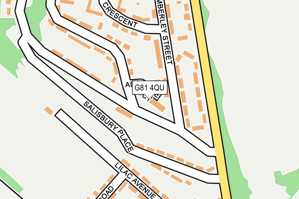 G81 4QU map - OS OpenMap – Local (Ordnance Survey)