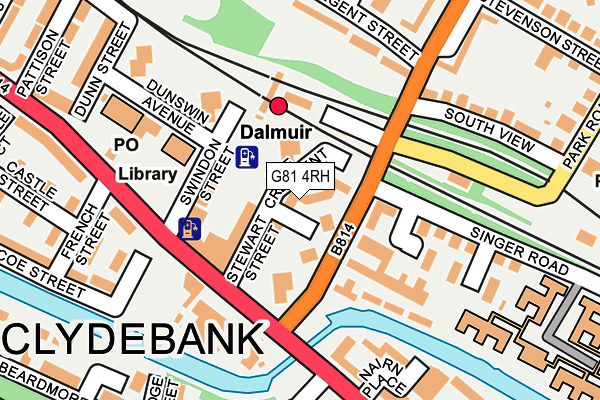 G81 4RH map - OS OpenMap – Local (Ordnance Survey)