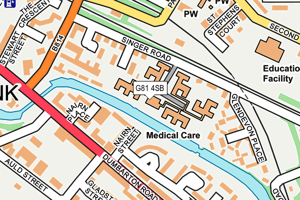 G81 4SB map - OS OpenMap – Local (Ordnance Survey)