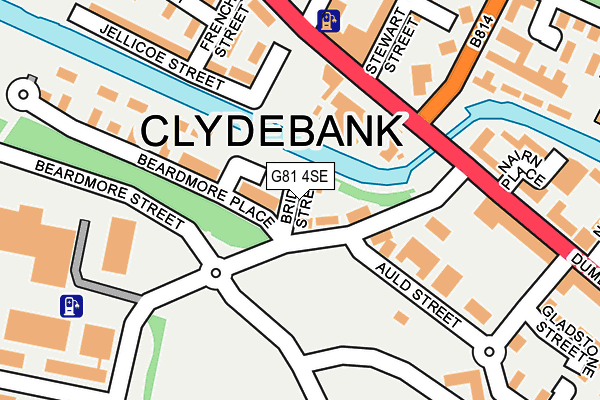 G81 4SE map - OS OpenMap – Local (Ordnance Survey)