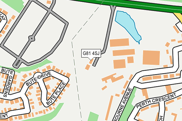 G81 4SJ map - OS OpenMap – Local (Ordnance Survey)