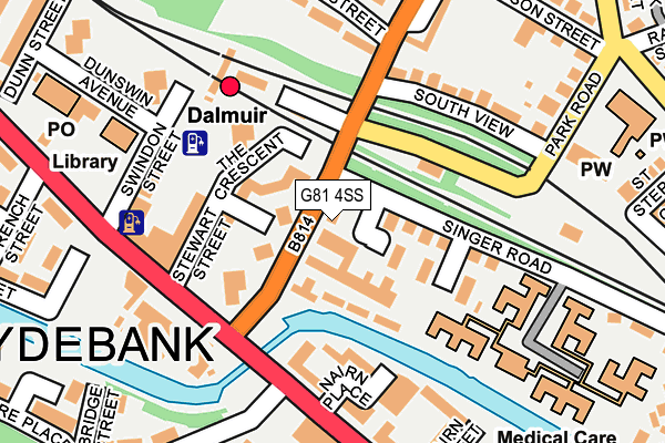 G81 4SS map - OS OpenMap – Local (Ordnance Survey)