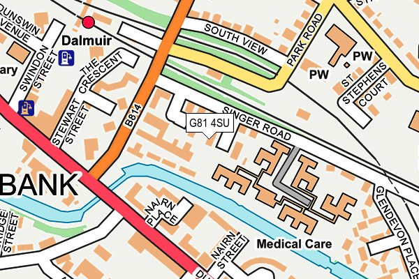 G81 4SU map - OS OpenMap – Local (Ordnance Survey)