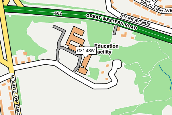 G81 4SW map - OS OpenMap – Local (Ordnance Survey)