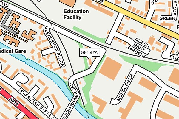 G81 4YA map - OS OpenMap – Local (Ordnance Survey)