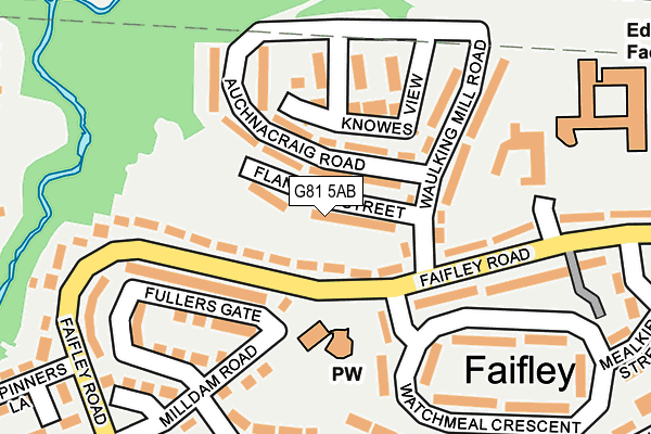 G81 5AB map - OS OpenMap – Local (Ordnance Survey)